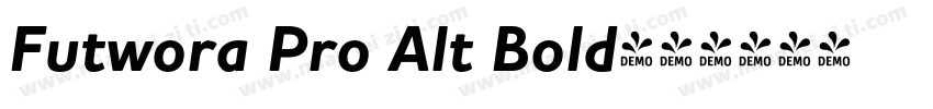 Futwora Pro Alt Bold字体转换